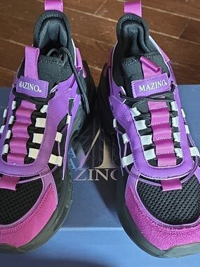 Mazino Men’s Athletic Shoes — Purple/Black